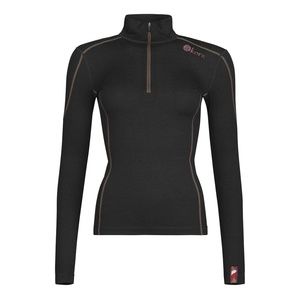 Shola Zip - yak wool active shirt base layer. Women's XS-XXS